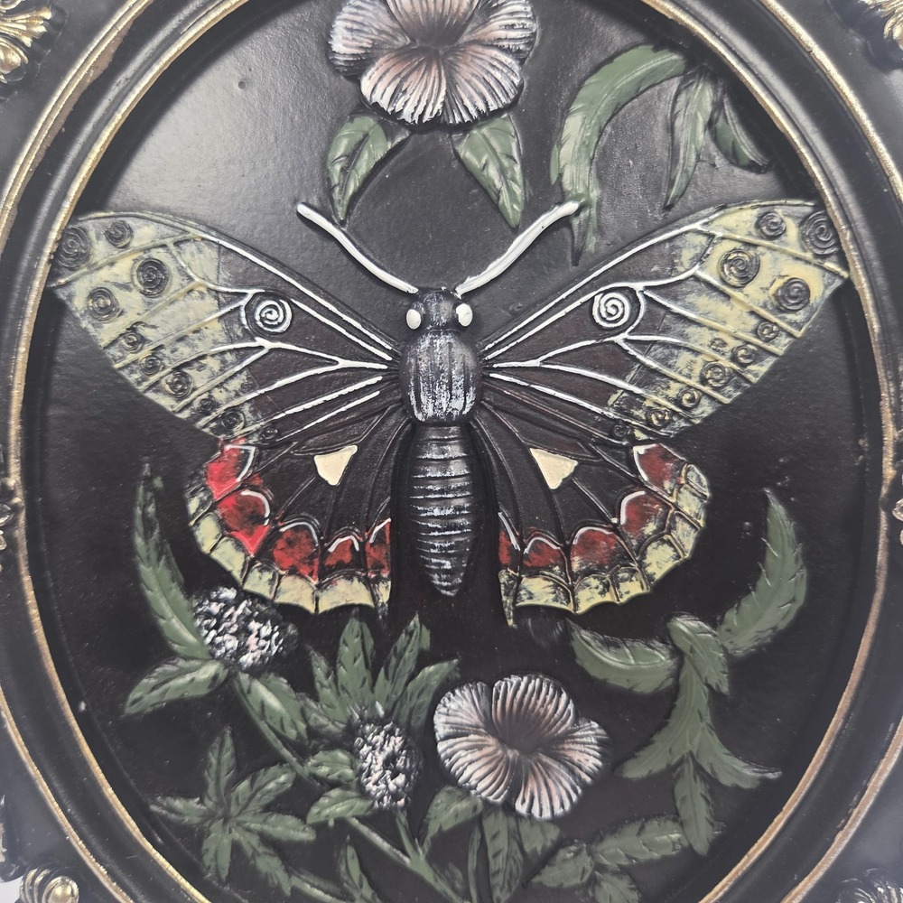 Unbranded Moth Wall Art Decor Adults Medium Black New Gothic Victorian Halloween - Picture 2 of 7